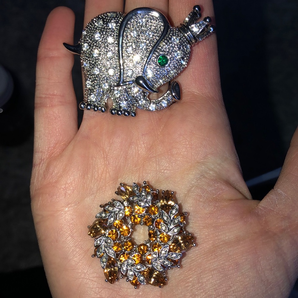 Two pins